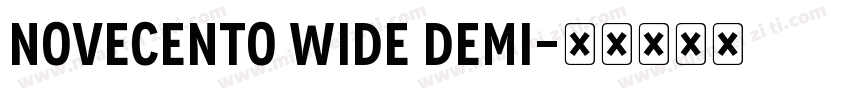 novecento wide demi字体转换